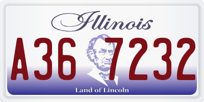 IL license plate A367232