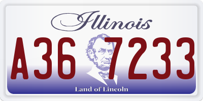 IL license plate A367233