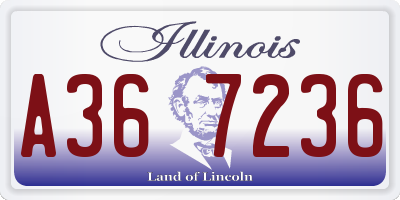 IL license plate A367236