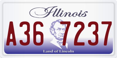 IL license plate A367237