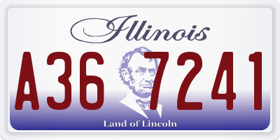 IL license plate A367241