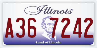 IL license plate A367242