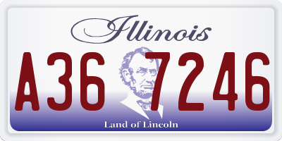 IL license plate A367246