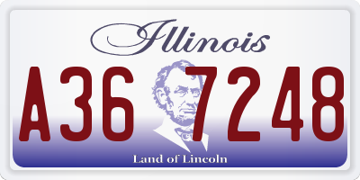 IL license plate A367248
