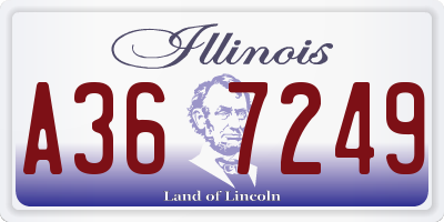 IL license plate A367249