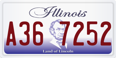 IL license plate A367252
