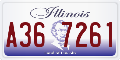 IL license plate A367261