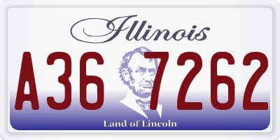 IL license plate A367262