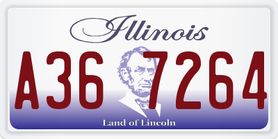 IL license plate A367264