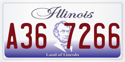 IL license plate A367266