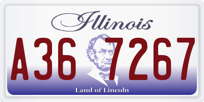 IL license plate A367267