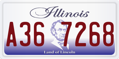 IL license plate A367268