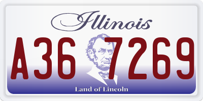IL license plate A367269