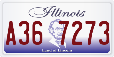 IL license plate A367273