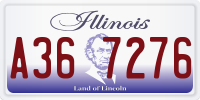 IL license plate A367276