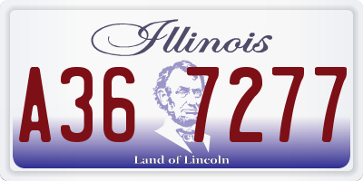 IL license plate A367277