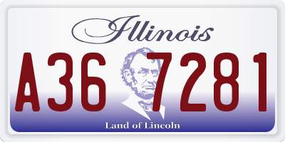 IL license plate A367281