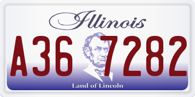IL license plate A367282