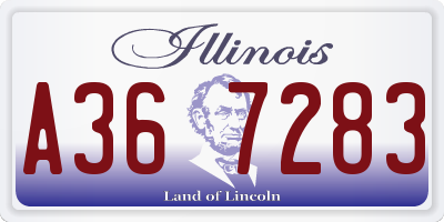 IL license plate A367283