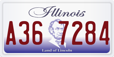 IL license plate A367284