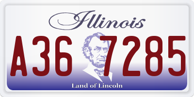 IL license plate A367285