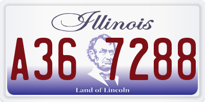 IL license plate A367288