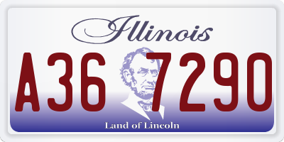 IL license plate A367290