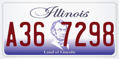 IL license plate A367298