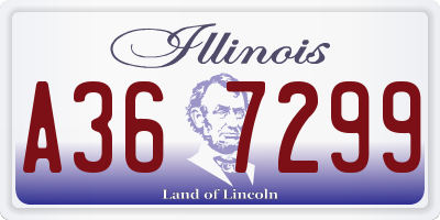 IL license plate A367299