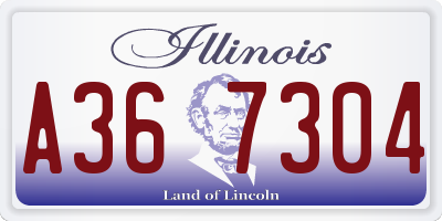 IL license plate A367304
