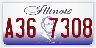 IL license plate A367308