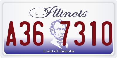 IL license plate A367310