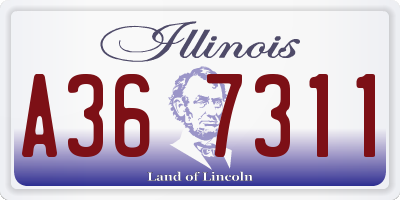 IL license plate A367311