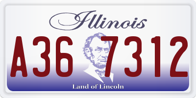 IL license plate A367312