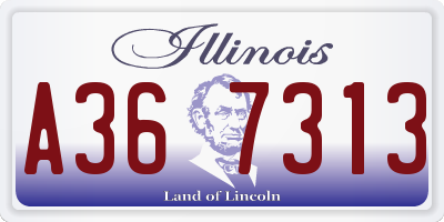 IL license plate A367313