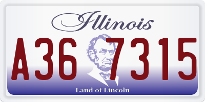 IL license plate A367315