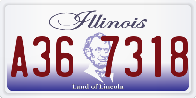 IL license plate A367318