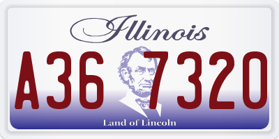 IL license plate A367320