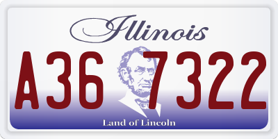 IL license plate A367322