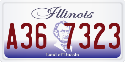 IL license plate A367323