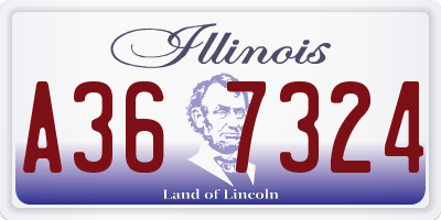 IL license plate A367324