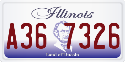 IL license plate A367326