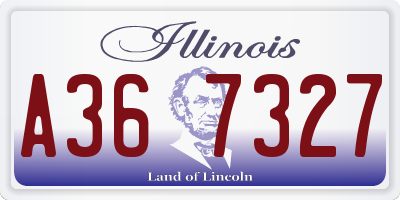 IL license plate A367327