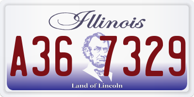 IL license plate A367329