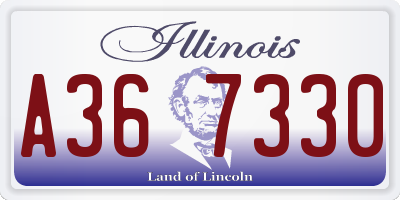 IL license plate A367330