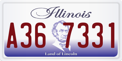 IL license plate A367331