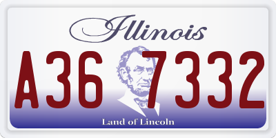 IL license plate A367332