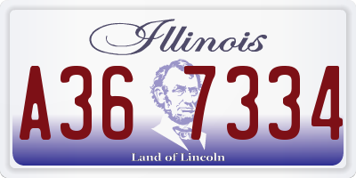 IL license plate A367334