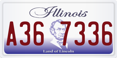 IL license plate A367336
