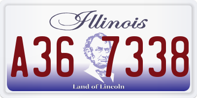 IL license plate A367338